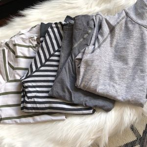 Lululemon Striped Top Bundle Sz 8